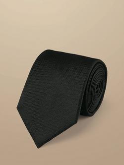 Charles Tyrwhitt Textured Silk Tie, Black