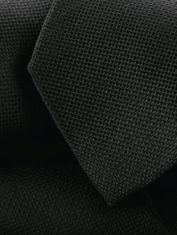 Charles Tyrwhitt Textured Silk Tie - view 2, Black