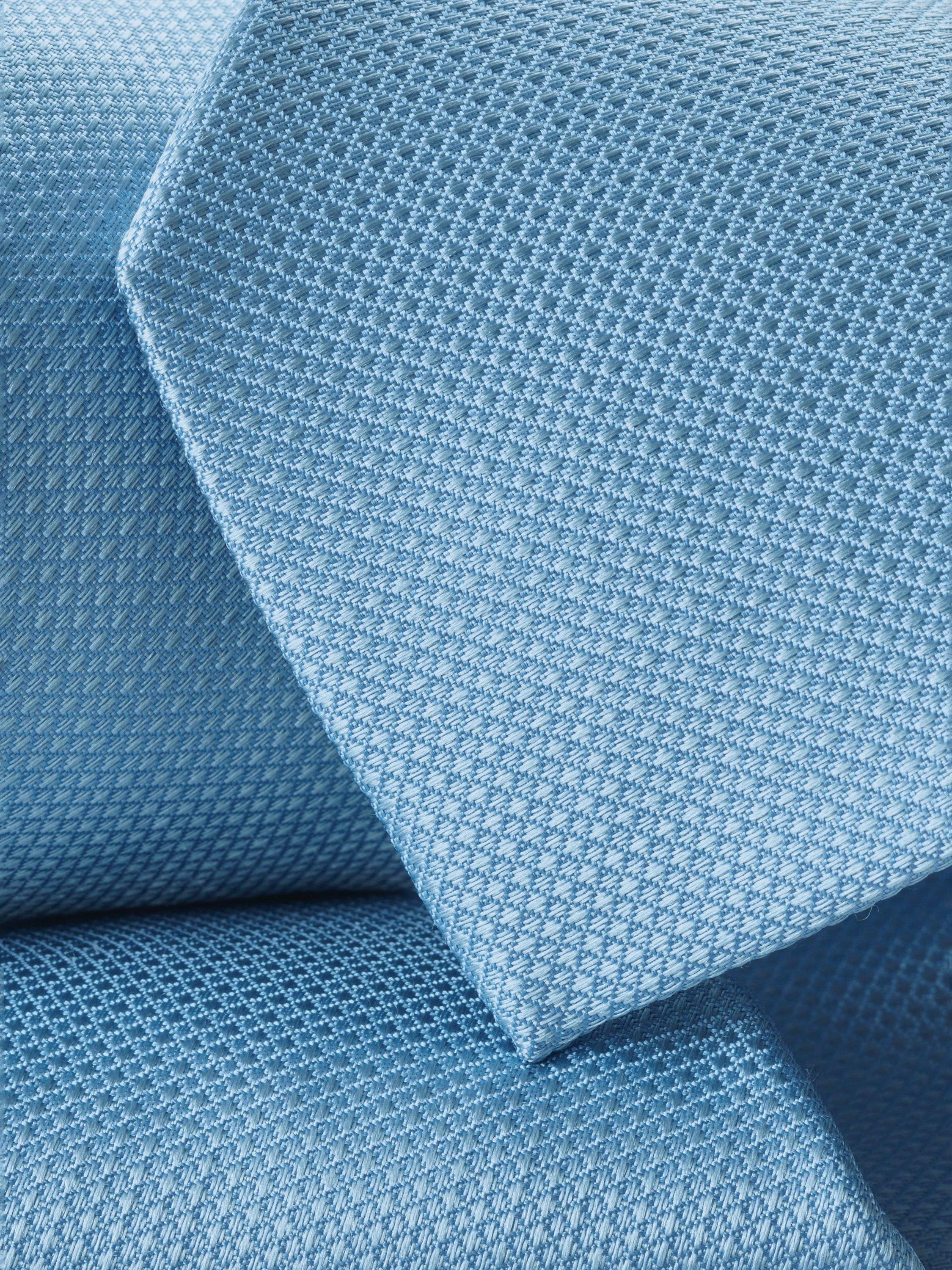 Product image 2 of 2, which shows Charles Tyrwhitt Textured Silk Tie, Sky Blue, One Size