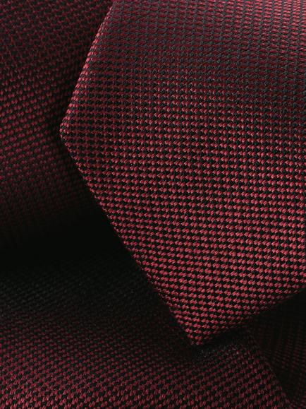Charles Tyrwhitt Textured Silk Tie, Red - view 2, Red