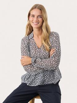 Part Two Nicholina Floral Top, Navy/Multi, Navy/Multi