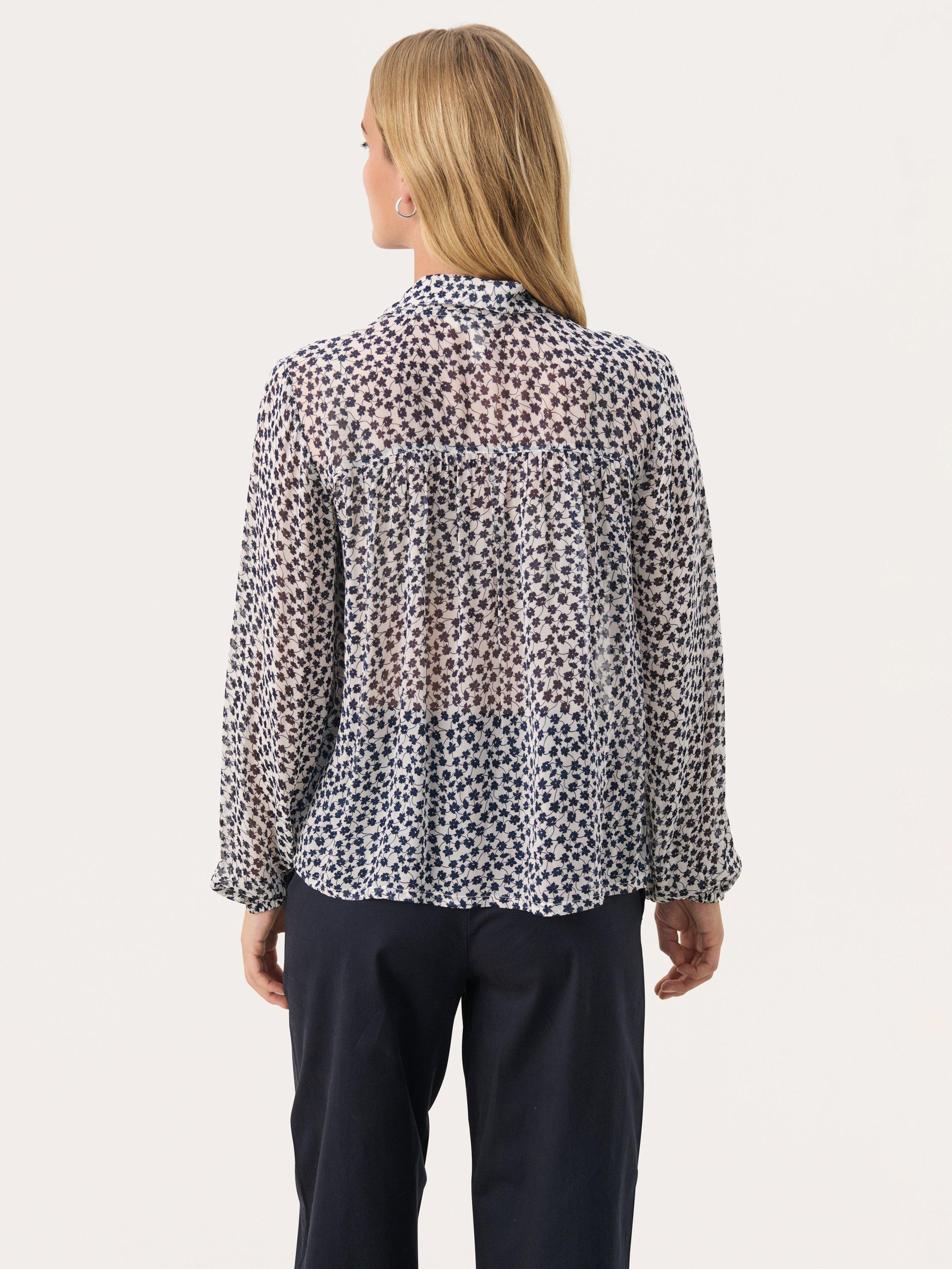 Product image 2 of 6, which shows Part Two Nicholina Floral Top, Navy/Multi, 8