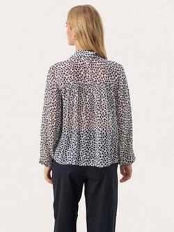 Part Two Nicholina Floral Top, Navy/Multi - view 2, Navy/Multi