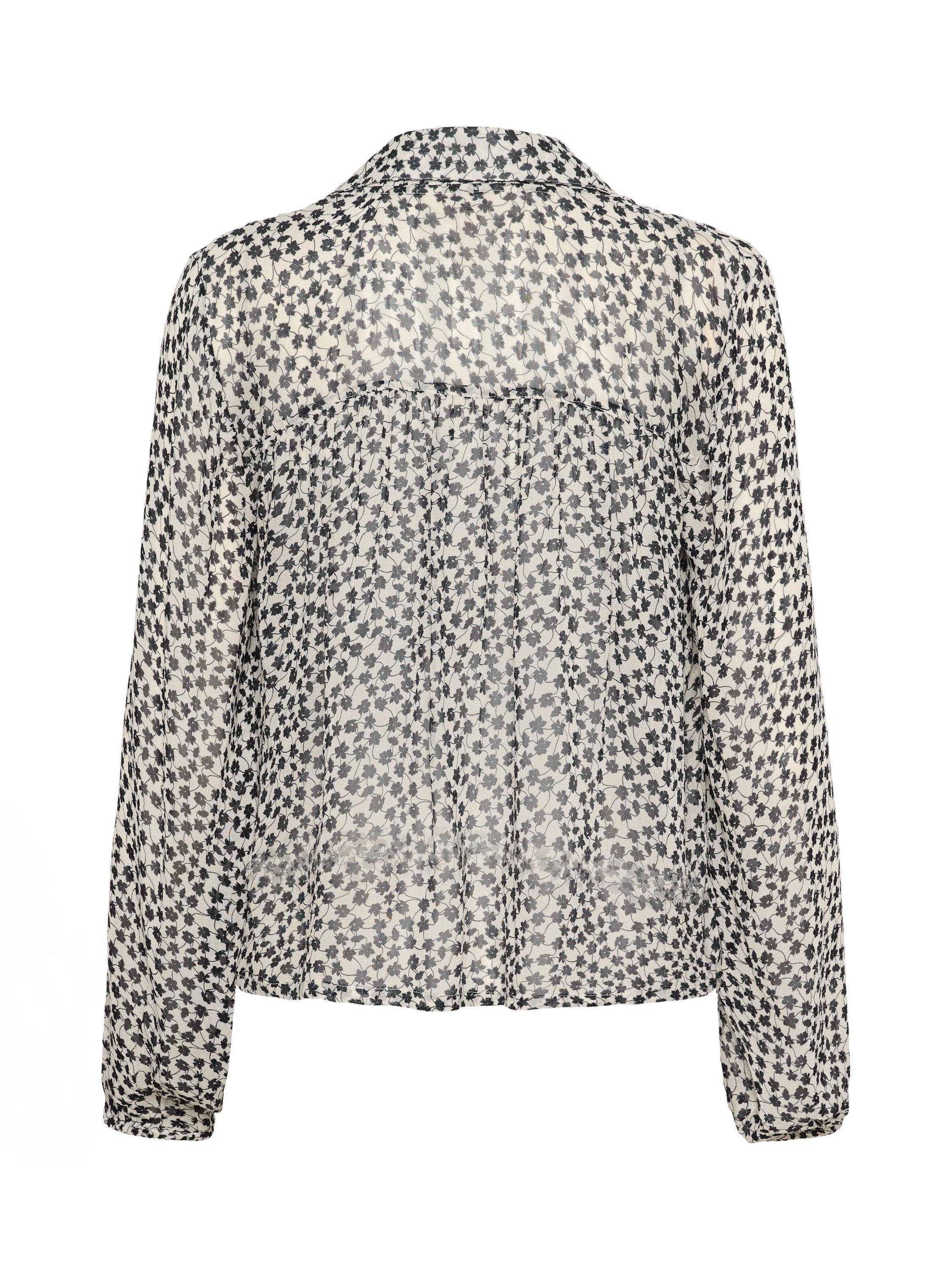 Product image 6 of 6, which shows Part Two Nicholina Floral Top, Navy/Multi, 8