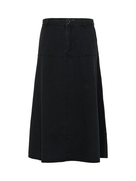 Part Two Sarmarie Denim Midi Skirt, Washed Black Denim, Washed Black Denim