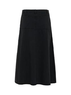 Part Two Sarmarie Denim Midi Skirt, Washed Black Denim - view 2, Washed Black Denim