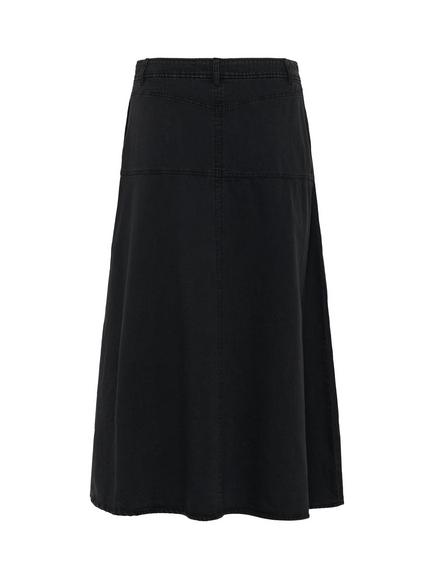 Part Two Sarmarie Denim Midi Skirt, Washed Black Denim - view 2, Washed Black Denim