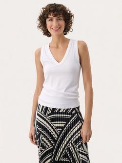 Part Two Nikkia Vest Top containing LENZING™ ECOVERO™ Viscose, Bright White, Bright White