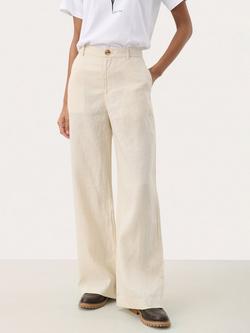 Part Two Ninnes Pure Linen Trousers, French Oak, French Oak