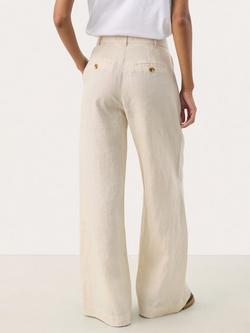 Part Two Ninnes Pure Linen Trousers, French Oak - view 2, French Oak