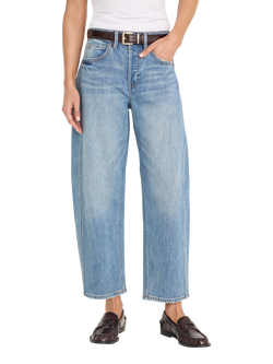Good American Barrel Leg Jeans, Indigo, Indigo1351