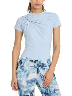 Good American Stretch Twist T-Shirt, Light Blue, Light Blue