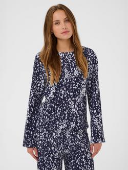 Saint Tropez Ilyssa Abstract Animal Print Top, Nightsky/Multi, Nightsky/Multi