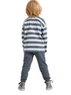 Lindex Kids' Pure Cotton Joggers - view 2, Dark Grey