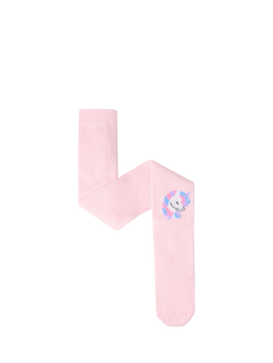 Lindex Kids' Unicorn Tights, Light Pink, Light Pink