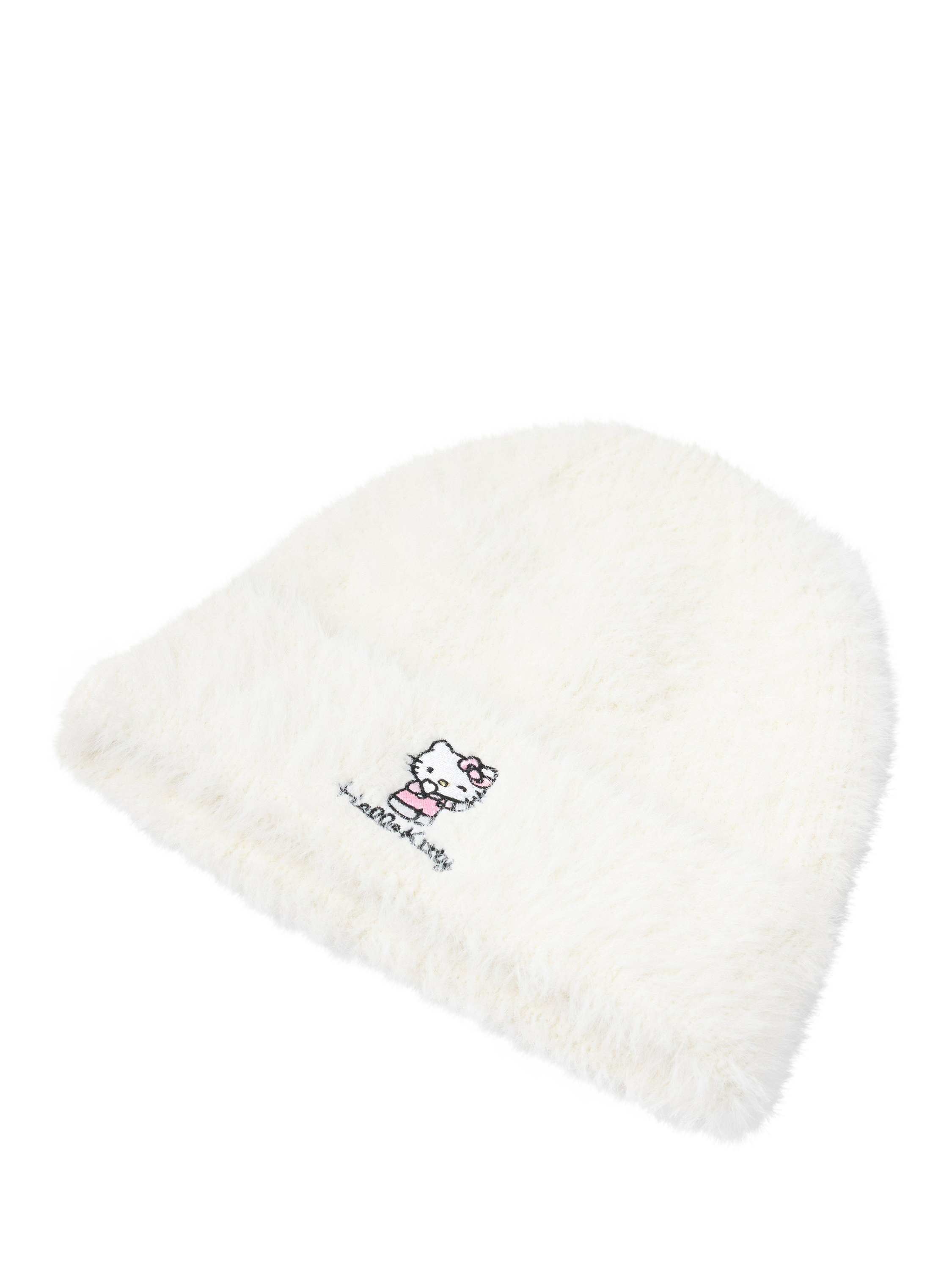 Product image 2 of 3, which shows Lindex Kids' Hello Kitty Beanie Hat, Off White, 8-13 years