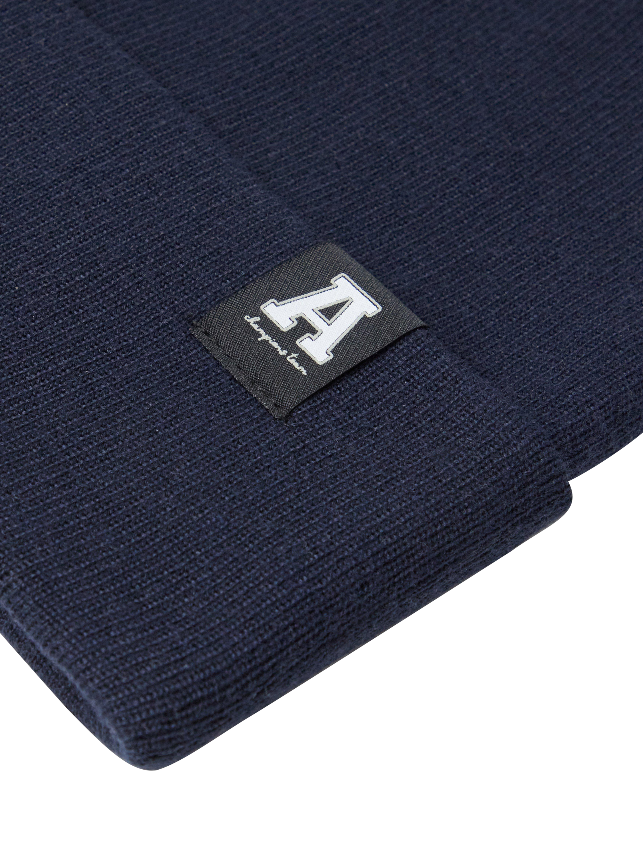 Product image 3 of 3, which shows Lindex Kids' Basic Beanie Hat, Dark Navy, 2-4 years