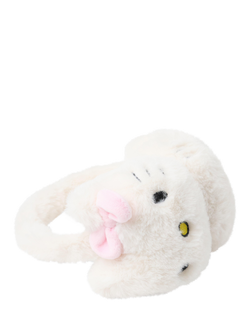 Lindex Kids' Hello Kitty Fluffy Earmuffs, Light Dusty White - view 2, Light Dusty White