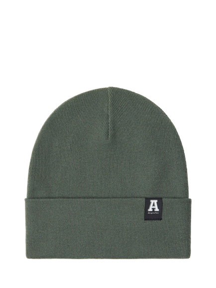 Lindex Kids' Basic Beanie Hat, Dark Dusty Khaki