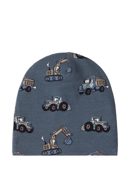 Lindex Kids' Construction Beanie Hat, Dark Grey, Dark Grey