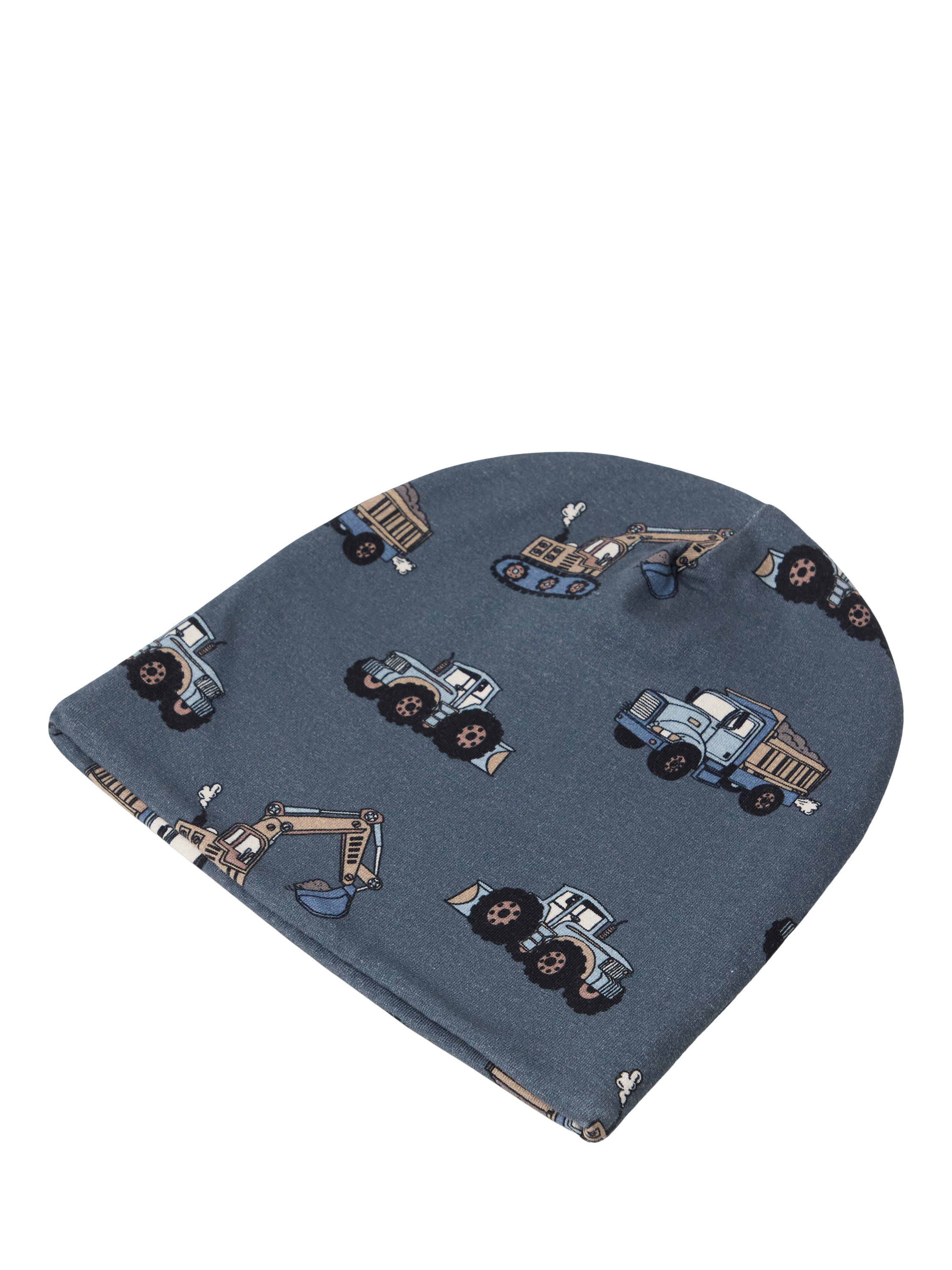 Product image 2 of 3, which shows Lindex Kids' Construction Beanie Hat, Dark Grey, 2-4 years