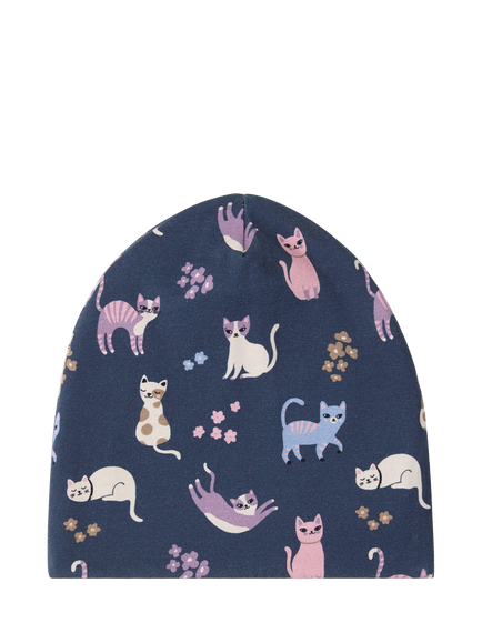 Lindex Kids' Cat Beanie Hat, Dark Blue, Dark Blue
