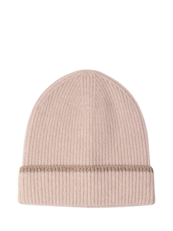 Lindex Kids' Rib Knit Beane Hat, Light Grey, Light Grey
