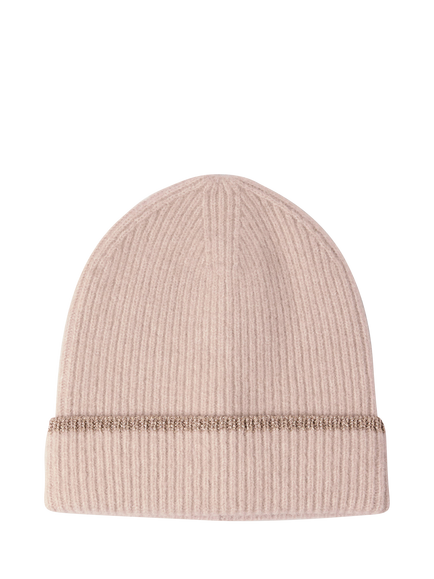 Lindex Kids' Rib Knit Beane Hat, Light Grey, Light Grey