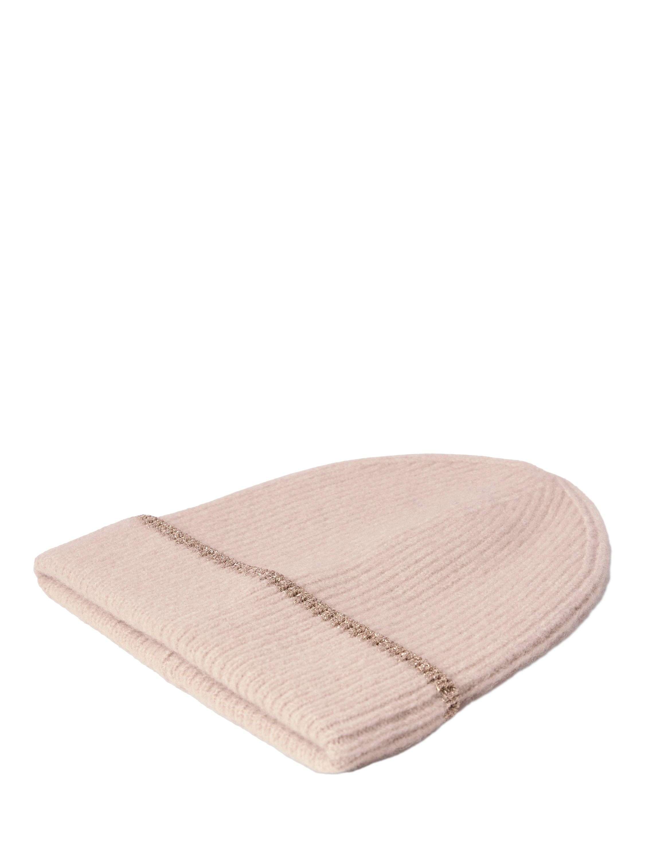 Product image 2 of 3, which shows Lindex Kids' Rib Knit Beane Hat, Light Grey, 5-7 years