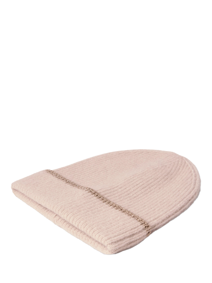 Lindex Kids' Rib Knit Beane Hat, Light Grey - view 2, Light Grey