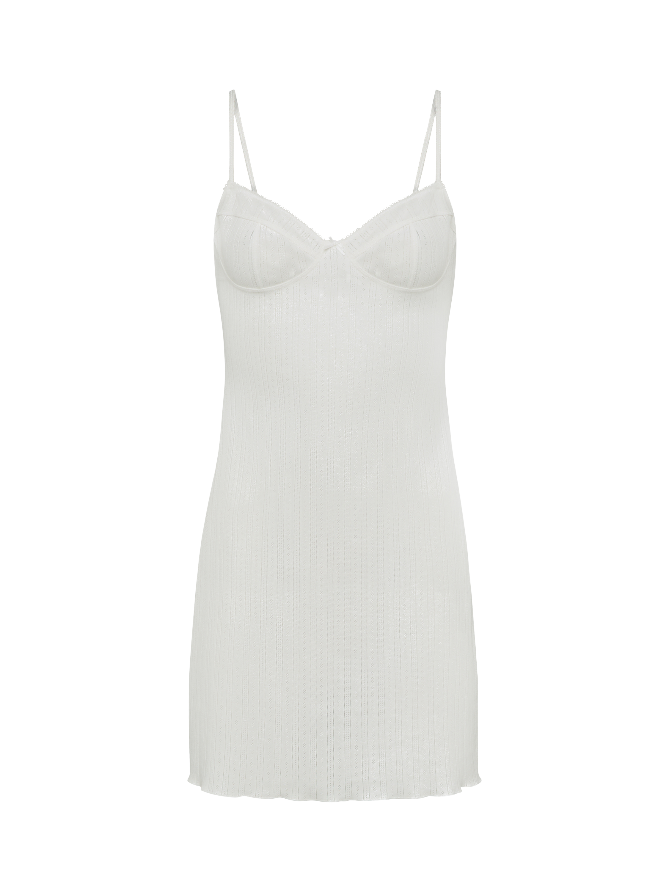 Product image 4 of 4, which shows Chantelle Lovie Nightdress, Milk, L