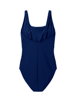 Speedo Quantum Contour Swimsuit, Peacoat/Lavender - view 2, Peacoat/Lavender