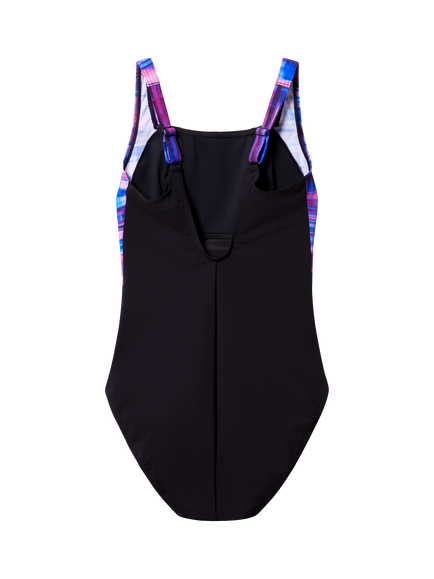 Speedo LunaLustre Swimsuit, Anthracite/Cool - view 2, Anthracite/Cool