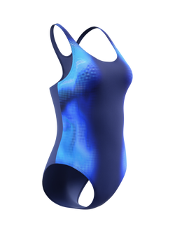 Speedo Print Medalist Swimsuit, Night Watch - view 2, Night Watch