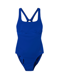 Speedo Solid Flex Band Swimsuit, Nightwatch/Ant, Nightwatch/Ant
