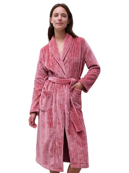 Femilet Teddy Dressing Gown, Misty Rose, Misty Rose