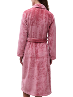 Femilet Teddy Dressing Gown, Misty Rose - view 2, Misty Rose