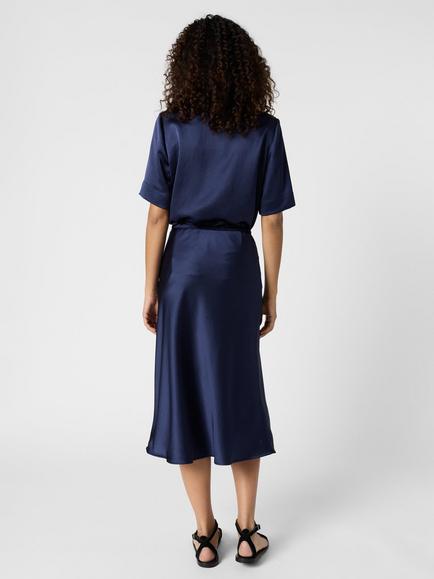 Gerard Darel Jolana Midi Skirt, Navy - view 2, Navy