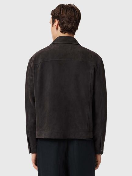 AllSaints Shelton Jacket, Washed Black - view 2, Washed Black