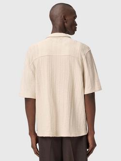 AllSaints Trace Cotton Short Sleeve Shirt - view 2, Cottage White