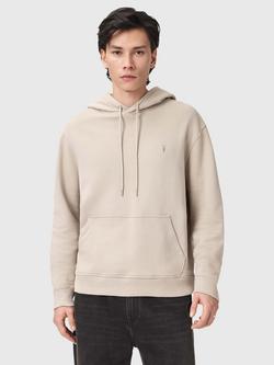 AllSaints Asher Cotton Hoodie, Sandstone Brown, Sandstone Brown