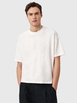 AllSaints Casper Cotton Crew Neck T-Shirt, Chalk White, Chalk White