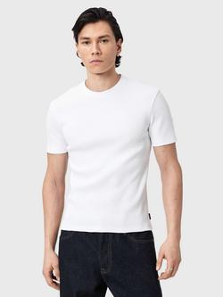 AllSaints Theo Cotton Blend Short Sleeve T-Shirt, Optic White, Optic White