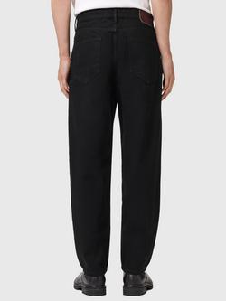 AllSaints Curve Mid Rise Tapered Jeans, Washed Black - view 2, Washed Black