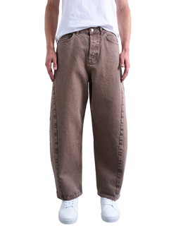 Topman Rigid Baggy Jeans, Brown