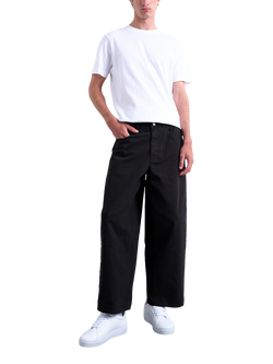 Topman Barrel Leg Trousers, Black