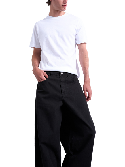 Topman Barrel Leg Trousers - view 2, Black