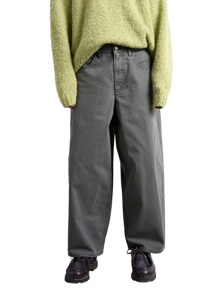 Topman Barrel Leg Trousers, Khaki