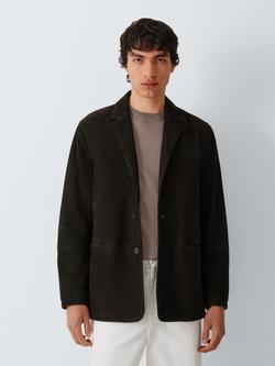 John Lewis J. Lewis The Suede Blazer, Dark Brown, Dark Brown