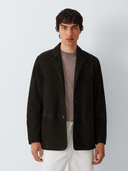 John Lewis J. Lewis The Suede Blazer, Dark Brown, Dark Brown